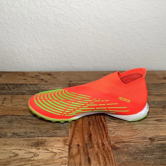 New Adidas Predator Edge.1 TF Turf Soccer Shoes Orange Men's Size 7 GW0952 - Picture 2 of 5